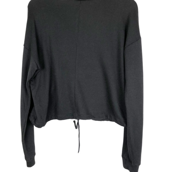 Forever 21 Women’s Floral Embroidered Patch Distressed Crewneck Crop Sweatshirt - Picture 11 of 15